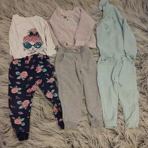 3 toddler girls warm-up suits